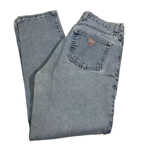 VTG Womens Guess Jeans Lightwash Straight Leg size 27" x 27" USA - Picture 1 of 16